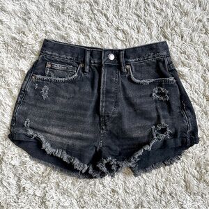 FREE PEOPLE Washed out Black Shorts